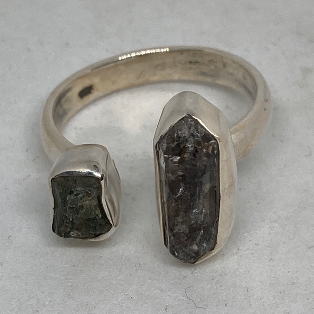 💯 % GENUINE CZECH MOLDAVITE RING - Picture 7 of 8